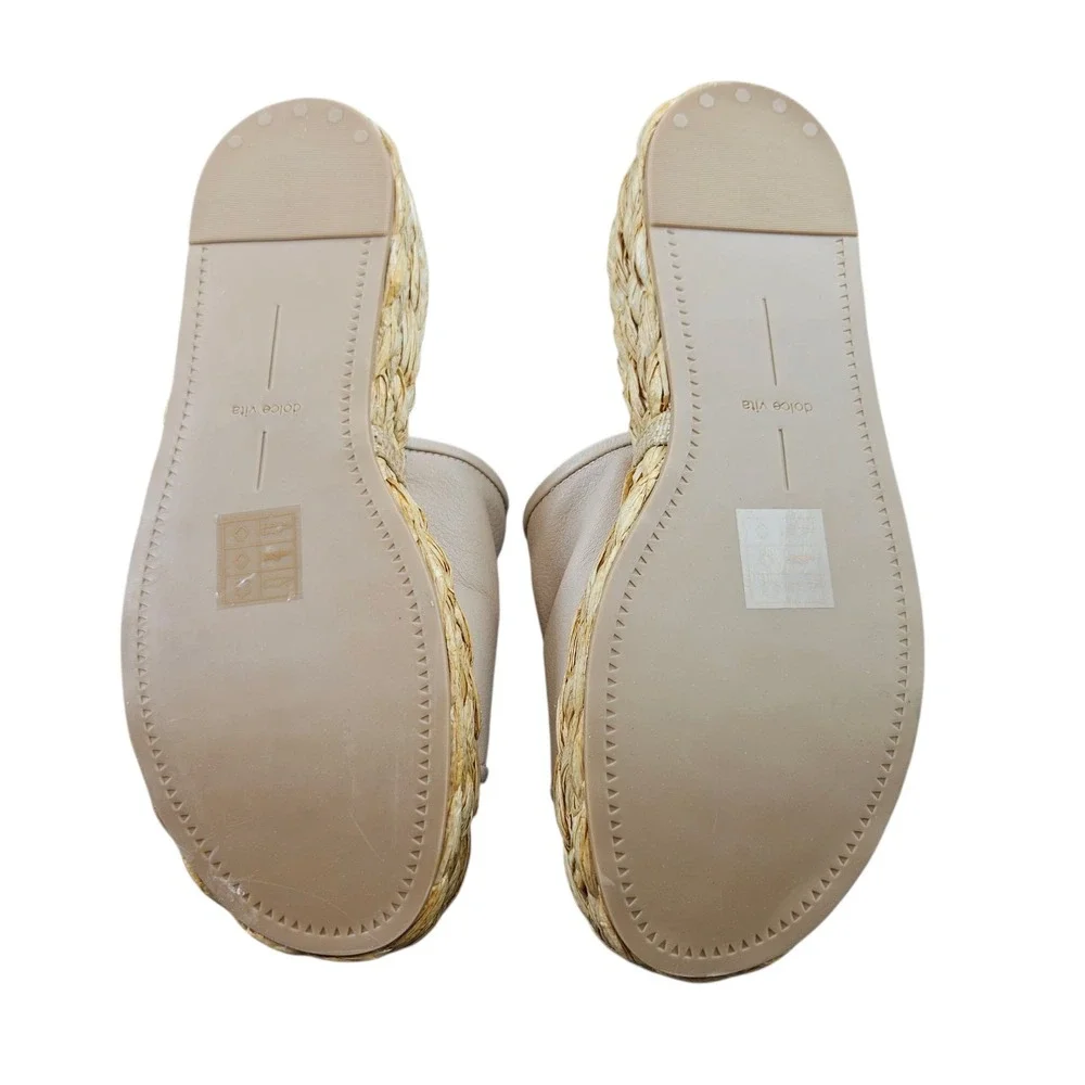 Dolce Vita Chavi Sandal Womens 9W Slides Platform‎ Shoes Casual Beach Wedge - Picture 9 of 9